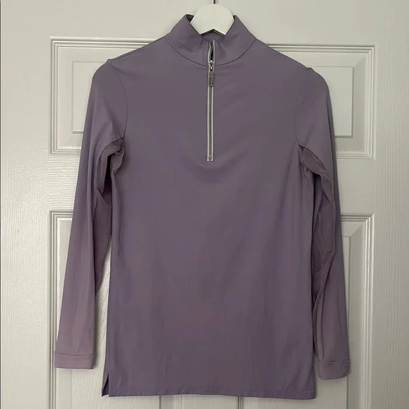 The Tailored Sportsman Icefil Sunshirt Orchid with Silver Zipper XS - Picture 4 of 13